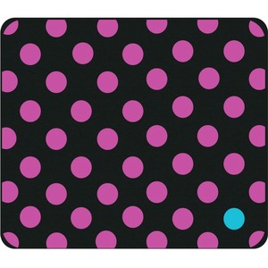 OTM Classic Prints Black Mouse Pad, Dotty Gone Violet