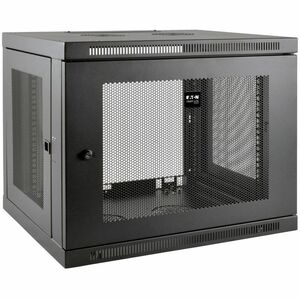 Tripp Lite by Eaton SmartRack SRW9UDP 9U Wall Mountable Rack Cabinet for LAN Switch, Patch Panel - 482.60 mm Rack Width x 520.70 mm Rack Depth - Black