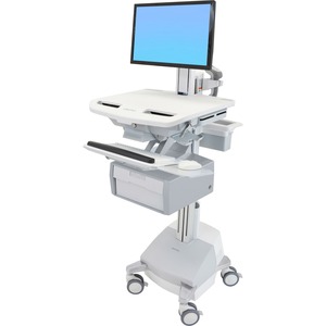 Ergotron StyleView Cart with LCD Pivot, SLA Powered, 1 Tall Drawer (1x1)