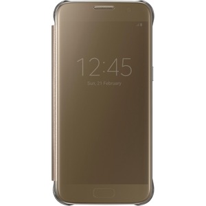 Samsung S-View Carrying Case (Flip) Smartphone - Clear Gold