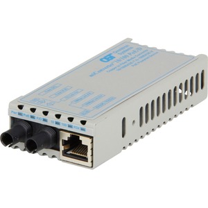 miConverter PoE/PD 10/100 Ethernet Fiber Media Converter RJ45 ST Multimode 5km