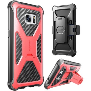 i-Blason Prime Carrying Case (Holster) Smartphone - Red, Pink