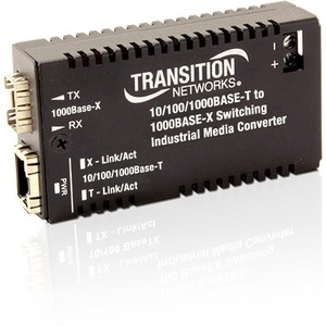 Transition Networks Hardened Mini 10/100/1000 Bridging Media Converter