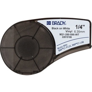 Brady People ID Label Cartridge for BMP21-PLUS Printer, White