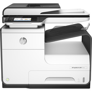 HP PageWide Pro 477dn Page Wide Array Multifunction Printer-Color-Copier/Fax/Scanner-40 ppm Mono/Color Print-2400x1200 Print-Automatic Duplex Print-50000 Pages Monthly-550 sheets Input-Color Scanner-1200 Optical Scan-Color Fax- Ethernet