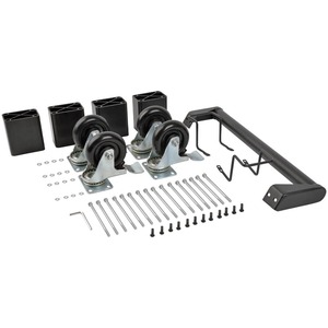 Tripp Lite Charging Station Cart Conversion Kit with Handle, Casters & Cord Manager