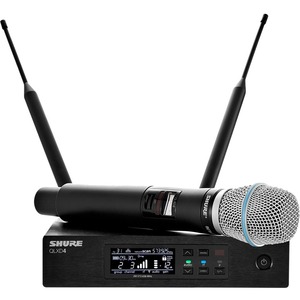 Shure QLXD24/B87A Wireless System with QLXD2/BETA87A Handheld Transmitter