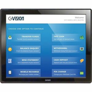 GVision R17ZH-OB-45P0 17" Class Open-frame LCD Touchscreen Monitor - 4:3 - 5 ms