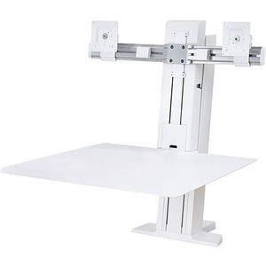 Ergotron WorkFit-SR Desk Mount for Monitor, Keyboard - White