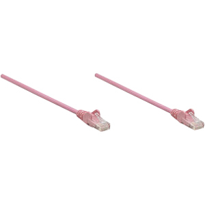 Intellinet Network Solutions Cat6 UTP Network Patch Cable, 5 ft (1.5 m), Pink