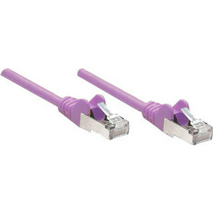 Intellinet Network Solutions Cat5e UTP Network Patch Cable, 50 ft (15.0 m), Purple