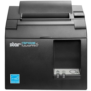 Star Micronics Thermal Printer TSP143IIILAN GY US - Ethernet - Locking Paper Chamber - Gray - Receipt Printer - 250 mm/sec - Monochrome - Auto Cutter