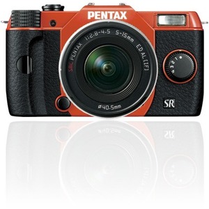 Pentax Q10 12.4 Megapixel Mirrorless Camera with Lens - 0.20" - 0.59" - Orange, Black