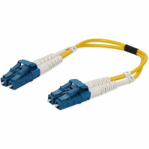 AddOn 0.15m LC (Male) to LC (Male) Yellow OS2 Duplex Riser-Rated Fiber Patch Cable