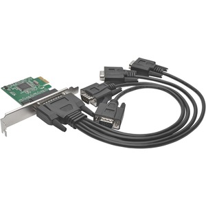 Tripp Lite 4-Port DB9 (RS-232) Serial PCI Express (PCIe) Card with Breakout Cable Full Profile