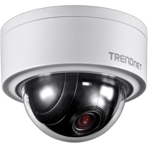 TRENDnet Indoor/Outdoor 3MP Motorized PTZ Dome Network Camera, 4x Optical Zoom, 16x Digital Zoom, Autofocus, IP66 Housing, Free iOS and Android mobile apps, ONVIF Profile S, TV-IP420P