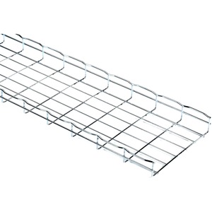 Black Box Basket Tray Section - 2"H x 10'L x 12"W, Steel, 3-Pack