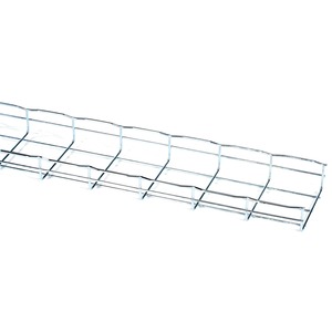 Black Box Basket Tray Section - 2"H x 10'L x 6"W, Steel, 3-Pack