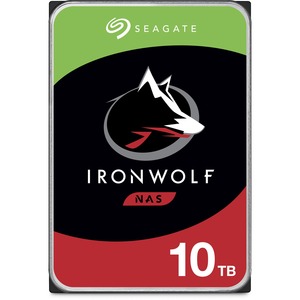 Seagate IronWolf ST10000VN0004 10 TB Hard Drive - 3.5" Internal - SATA (SATA/600) - Conventional Magnetic Recording (CMR) Method