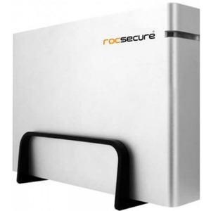 Rocstor CommanderX EC31 10TB 3.5" External Hard Drive - USB 3.1 / USB 3.0 - SATA - 7200rpm - Desktop - Silver - AES 256-bit Encryption Standard - FIPS 140-2 - ENCYPTED EXT DRIVE 3XTOKEN KEY