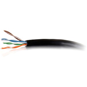 C2G 1000ft Cat6 Bulk Ethernet Network Cable-Solid UTP Plenum CMP Black TAA