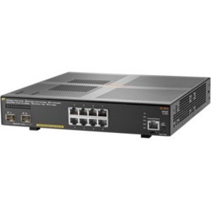 HPE 2930F 8G PoE+ 2SFP 8 Ports Manageable Layer 3 Switch - 10 Gigabit Ethernet, Gigabit Ethernet - 10/100/1000Base-T, 10GBase-X