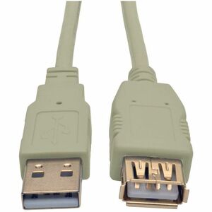 Tripp Lite 6ft USB 2.0 Hi-speed A/A Cable M/M 480 Mbps Beige, USB extension 6'