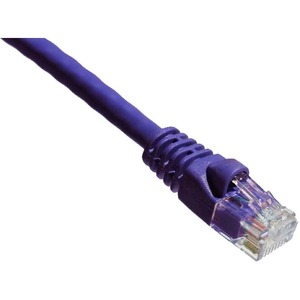 Axiom 100FT CAT5E 350mhz Patch Cable Molded Boot (Purple) - TAA Compliant