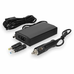 HP AJ652AA Compatible Comes with 4.5mm x 3.0mm and 4.8mm x 1.7mm connector 90W Black Various Laptop Power Adapter and Cable