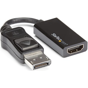 StarTech.com DisplayPort to HDMI Adapter, 4K 60Hz Active DP 1.4 to HDMI 2.0 Video Converter for Monitor/Display, Latching DP Connector