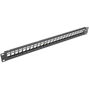 Tripp Lite by Eaton N062-024-KJ-SH 24 Port(s) Blank Patch Panel - Black