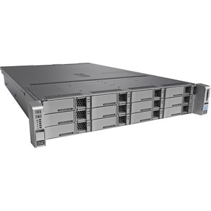 Cisco C240 M4 2U Rack Server - 2 x Intel Xeon E5-2637 v4 3.50 GHz - 256 GB RAM - 12Gb/s SAS, Serial ATA Controller
