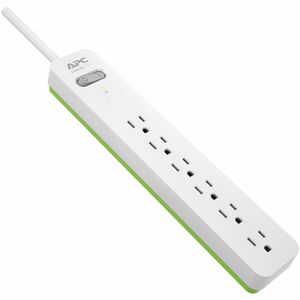 APC by Schneider Electric Essential SurgeArrest PE66W, 6 Outlets, 6 Foot Cord, 120V, White