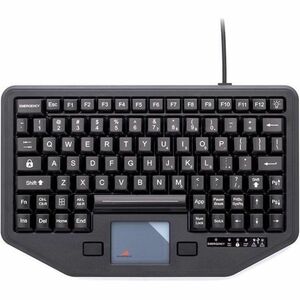 Gamber-Johnson iKey Full Travel Keyboard with Attachment Versatility and Red Back Lighting