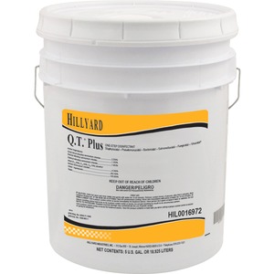 Q.T. Plus One-Step Disinfectant, Hosp Grade, 5Gal, Cl