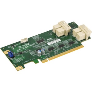 Supermicro Low Profile 12.8 Gb/s Quad-Port NVMe Internal Host Bus Adapter