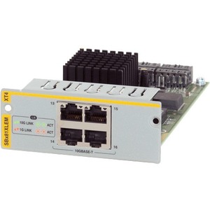 Allied Telesis AT-SBX81XLEM/XT4 Expansion Module - For Data Networking - 4 x RJ-45 10GBase