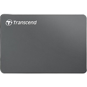 Transcend StoreJet 25C3 2 TB Portable Hard Drive - 2.5" External - SATA - Iron Gray