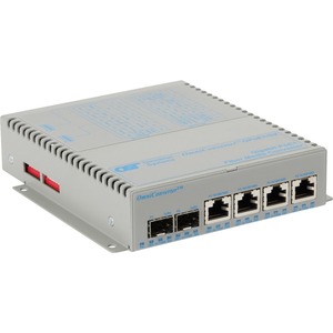 Omnitron Systems OmniConverter GPoE+/SX 4x PoE+ 2x SFP US AC Powered