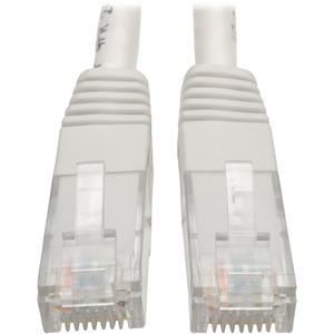 Tripp Lite 2ft Cat6 Gigabit Molded Patch Cable RJ45 M/M 550MHz 24 AWG White