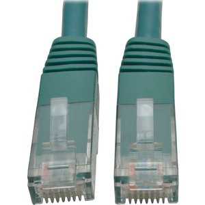 Tripp Lite Cat6 Gigabit Molded (UTP) Ethernet Cable (RJ45 M/M) PoE Green 10 ft. (3.05 m)