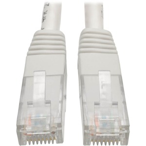 Tripp Lite Cat6 Gigabit Molded (UTP) Ethernet Cable (RJ45 M/M) PoE White 10 ft. (3.05 m)
