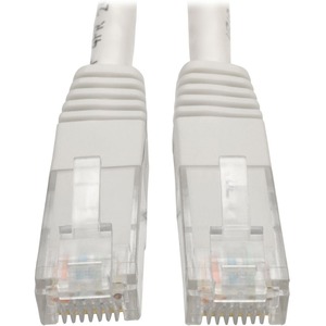 Tripp Lite 15ft Cat6 Gigabit Molded Patch Cable RJ45 M/M 550MHz 24AWG White