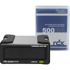 Overland Tandberg RDX QuikStor External drive kit with 500GB HDD, USB3+
