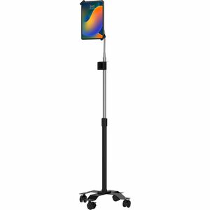 CTA Digital Compact Security Gooseneck Floor Stand for 7-13 Inch Tablets, including iPad 10.2-inch (7th/ 8th/ 9th Gen.)
