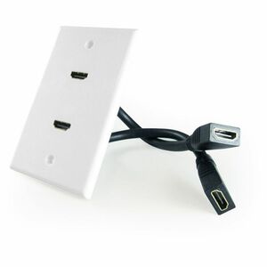 Comprehensive HDMI Wallplate 2 Port Pigtail