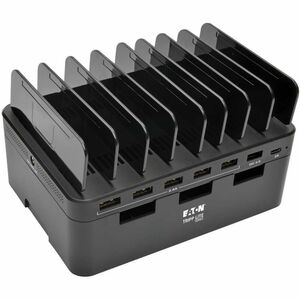 Tripp Lite 7-Port USB Charging Station Hub Quick Charge 3.0, USB-C, Storage