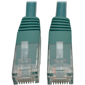 Tripp Lite 25ft Cat6 Gigabit Molded Patch Cable RJ45 M/M 550MHz 24AWG Green