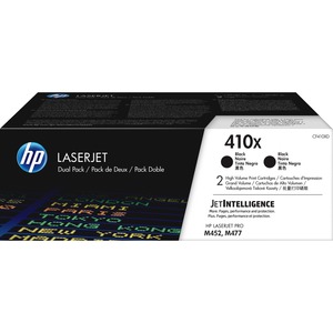 HP 410X (CF410XD) Original High Yield Laser Toner Cartridge - Black - 2 / Carton