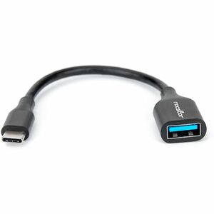 Rocstor Premium 6" USB-C to USB-A Adapter M/F - USB 3.0 - USB Type C to A Converter - For use of USB C devices such as Macbook Pro, MacBook, Chromebook, and other USB-C devices - USB 3.1 GEN 1 5Gbps - 1 Pack - 1 x USB Type C Male - 1 x USB Type A Female - Black Adapter